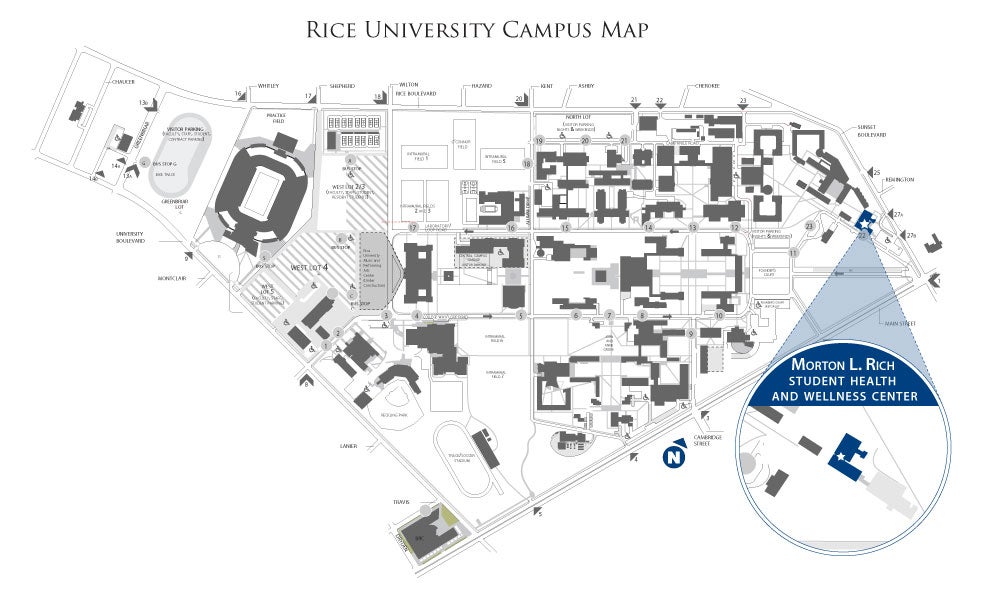 campus map - wellness center